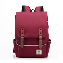 Load image into Gallery viewer, Fashion Vintage Laptop Backpack Women Canvas Bags  Men