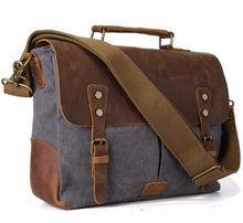Load image into Gallery viewer, Vintage men's canvas messenger bag