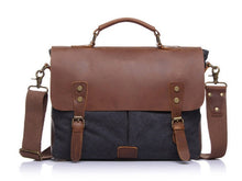 Load image into Gallery viewer, Vintage men's canvas messenger bag