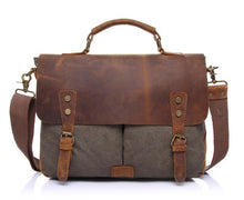 Load image into Gallery viewer, Vintage men's canvas messenger bag