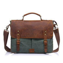 Load image into Gallery viewer, Vintage men's canvas messenger bag