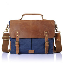Load image into Gallery viewer, Vintage men's canvas messenger bag