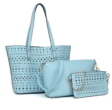 Load image into Gallery viewer, 3pcs/Set hollow Women tote Bag summer