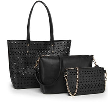 Load image into Gallery viewer, 3pcs/Set hollow Women tote Bag summer