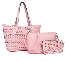Load image into Gallery viewer, 3pcs/Set hollow Women tote Bag summer