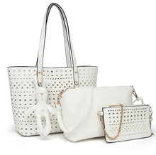 Load image into Gallery viewer, 3pcs/Set hollow Women tote Bag summer