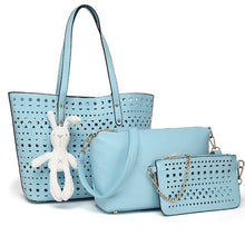 Load image into Gallery viewer, 3pcs/Set hollow Women tote Bag summer