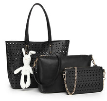 Load image into Gallery viewer, 3pcs/Set hollow Women tote Bag summer