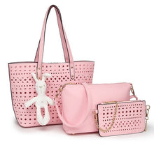 Load image into Gallery viewer, 3pcs/Set hollow Women tote Bag summer