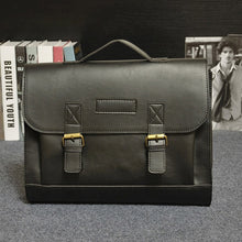 Load image into Gallery viewer, Crazy Horse PU Leather Men Briefcase Famous Brand Men's