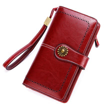 Load image into Gallery viewer, Long Leather Female Clutch Purse Cellphone Bag