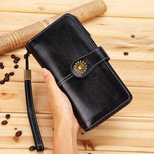 Load image into Gallery viewer, Long Leather Female Clutch Purse Cellphone Bag