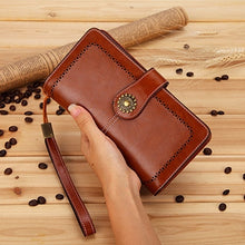 Load image into Gallery viewer, Long Leather Female Clutch Purse Cellphone Bag