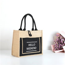 Load image into Gallery viewer, High Quality Women Linen Luxury Tote Large Capacity bag
