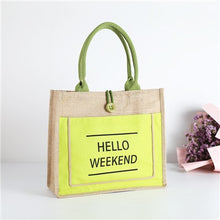 Load image into Gallery viewer, High Quality Women Linen Luxury Tote Large Capacity bag