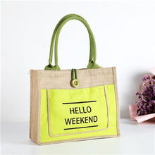Load image into Gallery viewer, High Quality Women Linen Luxury Tote Large Capacity bag