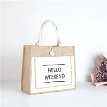Load image into Gallery viewer, High Quality Women Linen Luxury Tote Large Capacity bag