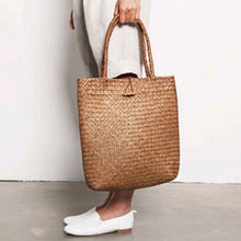 Load image into Gallery viewer, FGGS-Women Handbag Summer Beach Bag Rattan Woven Handmade