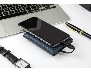 2019 Men Women Smart Wallet With USB F Charging Wallet 4000 mAh