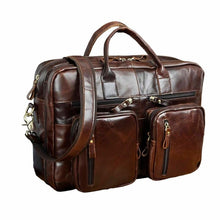 Load image into Gallery viewer, Genuine Leather man design multifunction purpose Maletas Maletin business briefcase