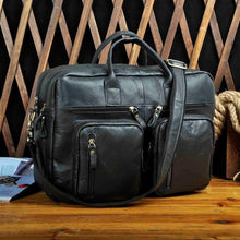 Load image into Gallery viewer, Genuine Leather man design multifunction purpose Maletas Maletin business briefcase