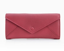 Load image into Gallery viewer, Cow leather women solid fashion long purse handmade hasp wallet
