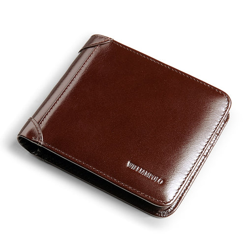 Trifold Wallet Genuine Leather Men Wallet