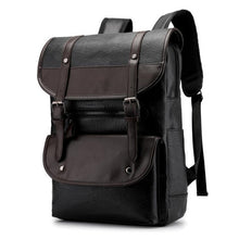 Load image into Gallery viewer, High Quality Men's Backpack Bags Man Casual Pu Leather Backpack