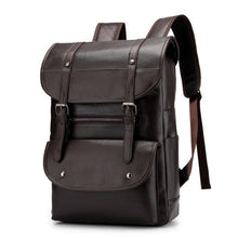 Load image into Gallery viewer, High Quality Men's Backpack Bags Man Casual Pu Leather Backpack