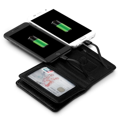 2019 Men Women Smart Wallet With USB F Charging Wallet 4000 mAh