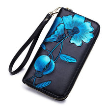Load image into Gallery viewer, Flower Genuine Leather Women's Wallet