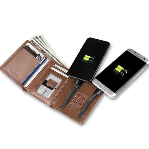 Men Women Smart Wallet With USB for Charging Wallet