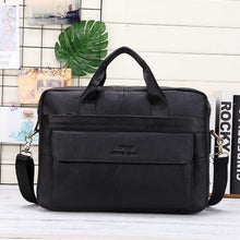 Load image into Gallery viewer, Men Genuine Leather Handbags Casual Leather Laptop Bags