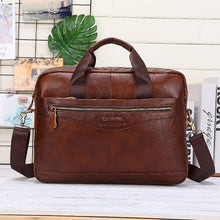 Load image into Gallery viewer, Men Genuine Leather Handbags Casual Leather Laptop Bags