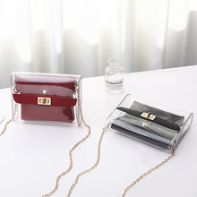 Load image into Gallery viewer, Women PVC clear bag satchel bag