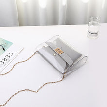 Load image into Gallery viewer, Women PVC clear bag satchel bag