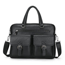 Load image into Gallery viewer, 2019 New Men Split Leather Handbag Zipper Men Business