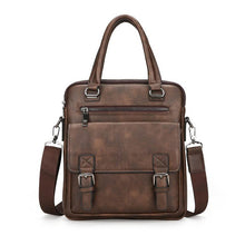 Load image into Gallery viewer, 2019 New Men Split Leather Handbag Zipper Men Business