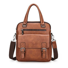 Load image into Gallery viewer, 2019 New Men Split Leather Handbag Zipper Men Business