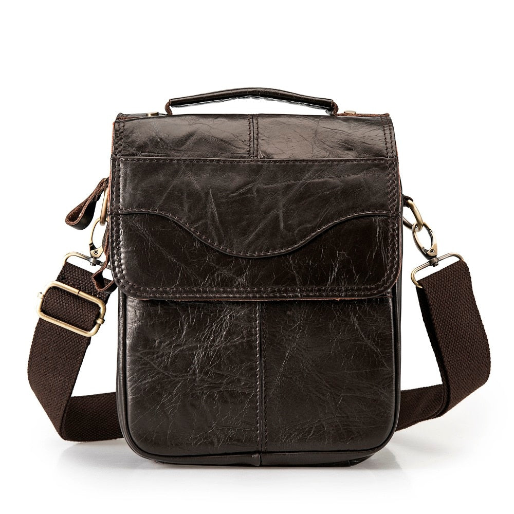 Quality Original Leather Male Casual Shoulder Messenger bag