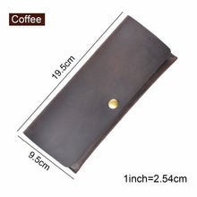 Load image into Gallery viewer, Genuine Leather Long Wallet Men Muliti-card Holder Bifold
