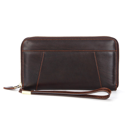 Oil Genuine Leather Men Wallet Male Clutch Wallet