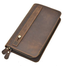 Load image into Gallery viewer, Genuine Leather Double Layers Wallet for Men
